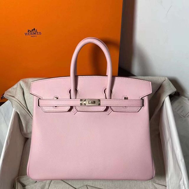 Hermes original swift leather birkin 30 bag H30-5 rose sakura