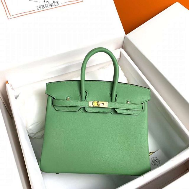 Hermes original swift leather birkin 35 bag H35-5 vert criquet 