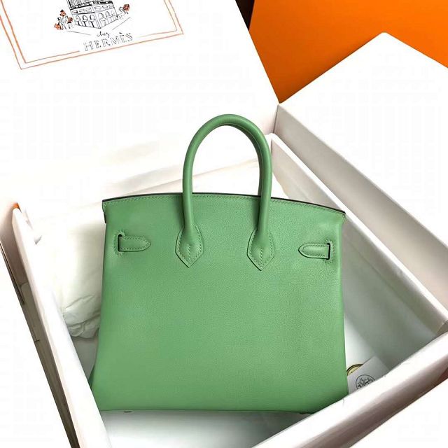 Hermes original swift leather birkin 35 bag H35-5 vert criquet 