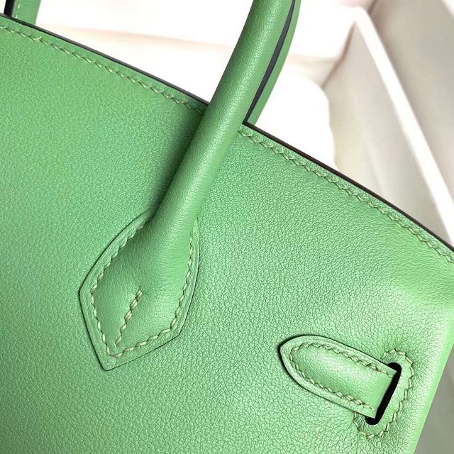 Hermes original swift leather birkin 35 bag H35-5 vert criquet 