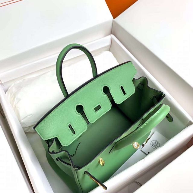 Hermes original swift leather birkin 35 bag H35-5 vert criquet 