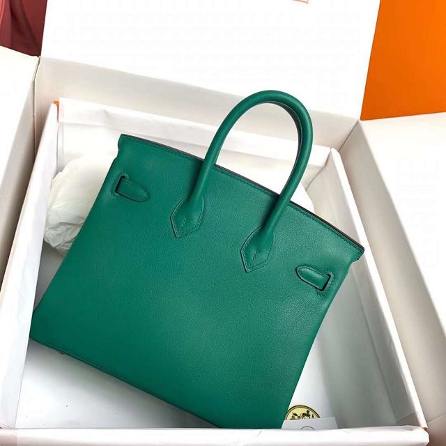 Hermes original swift leather birkin 35 bag H35-5 vert vertigo