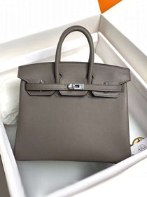 Hermes original swift leather birkin 30 bag H30-5 grey etain