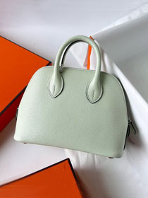 Hermes original chevre leather mini bolide bag H018 vert fizz