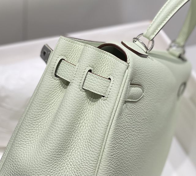 Hermes original togo leather kelly 28 bag K28 vert fizz