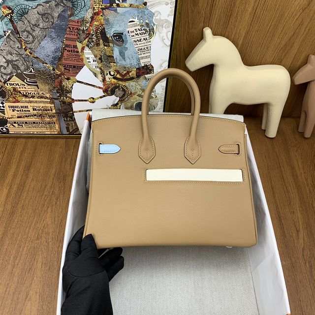 Hermes handmade original togo leather birkin 35 bag HL0350 chai