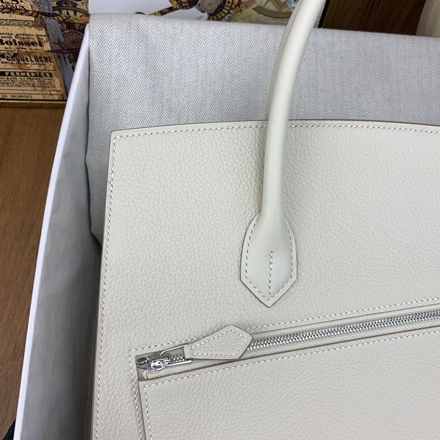 Hermes handmade original togo leather desordre birkin 30 HBD0300 white