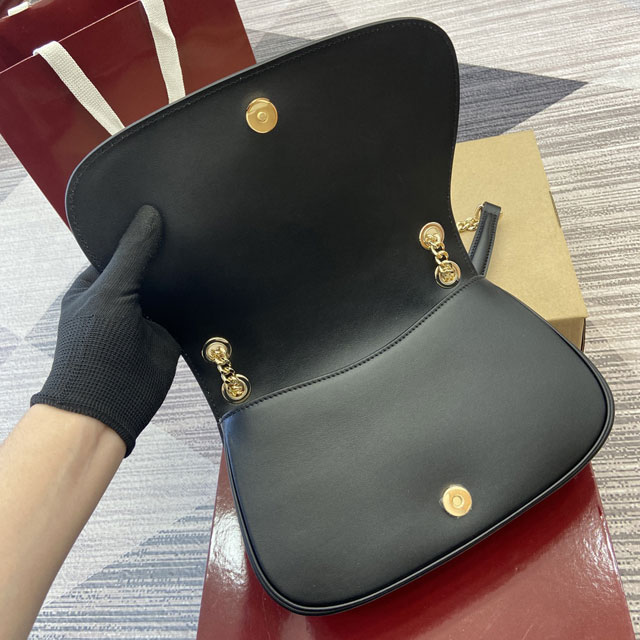GG original calfskin blondie medium shoulder bag 815715 black