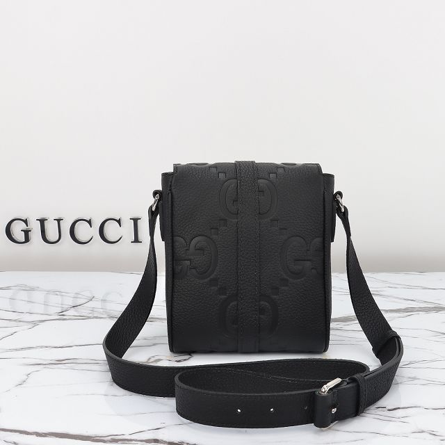 GG original calfskin small messenger bag 760235 black