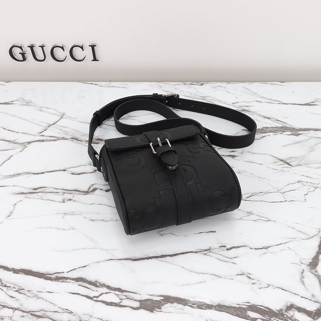 GG original calfskin small messenger bag 760235 black