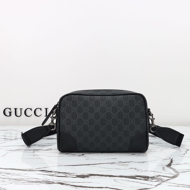 GG original canvas emblem small crossbody bag 821155 black