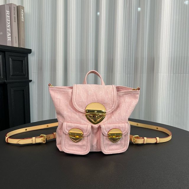Louis vuitton original denim venice backpack M13031 pink