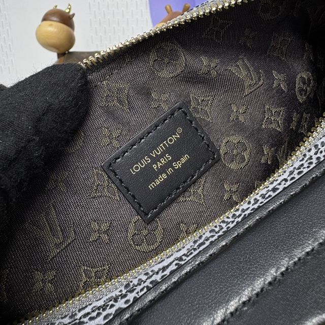 Louis vuitton original calfskin LV biker PM M14514 dark denim