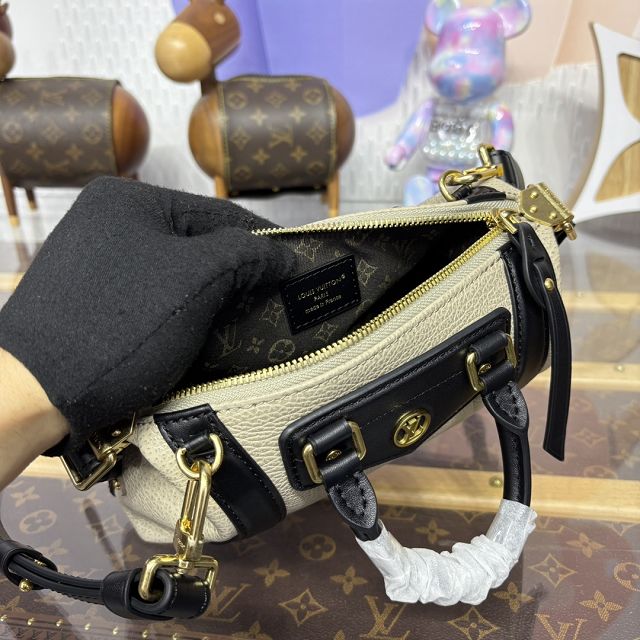 Louis vuitton original calfskin nano biker handbag M14623 grey
