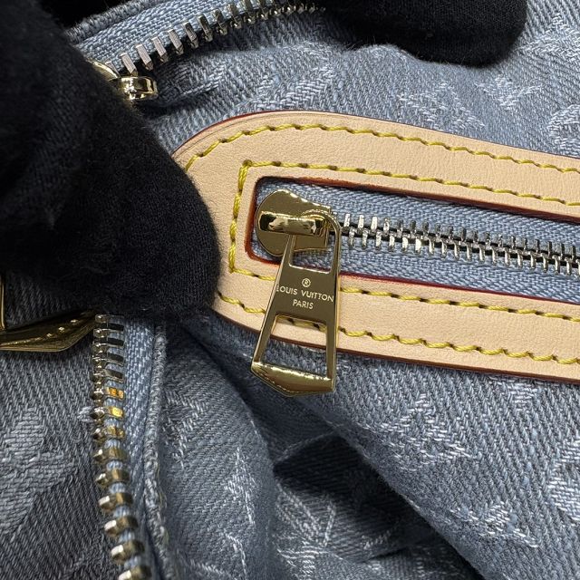 Louis vuitton original denim speedy soft 30 M13344 grey