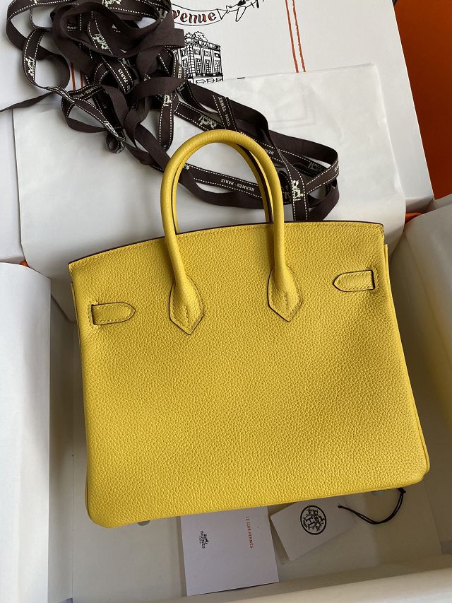 Hermes original togo leather birkin 30 bag H30-1 jaune de naples