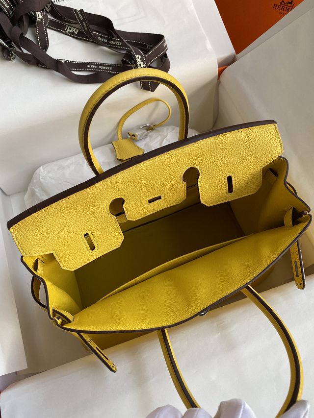 Hermes original togo leather birkin 30 bag H30-1 jaune de naples