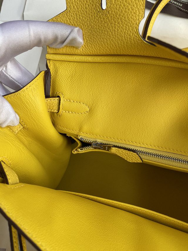 Hermes original togo leather birkin 30 bag H30-1 jaune de naples