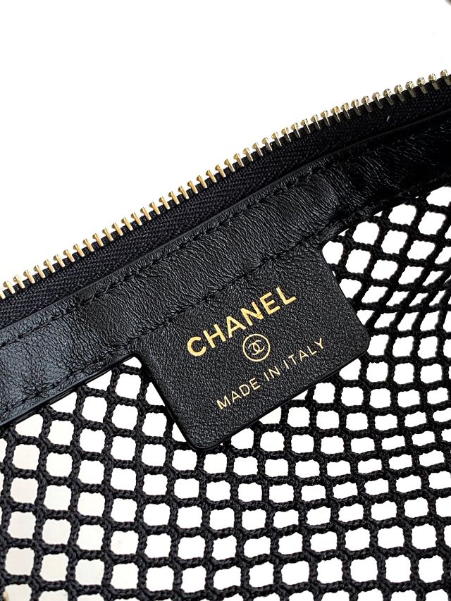CC original mesh clutch with chain AP4515 black