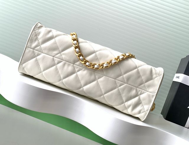 CC original calfskin shopping tote bag AS5303 white
