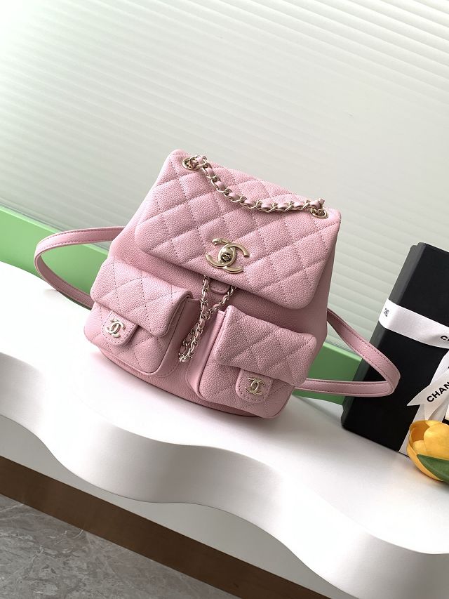 CC original grained calfskin backpack AS3860 pink