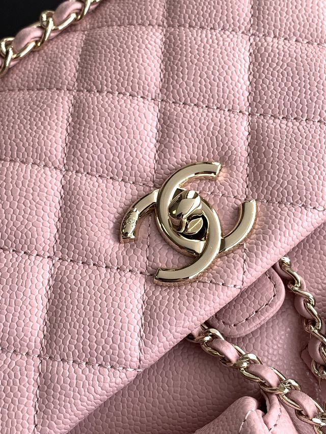 CC original grained calfskin backpack AS3860 pink
