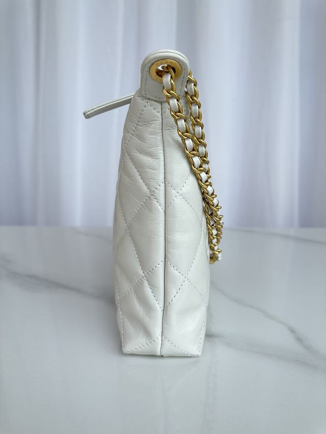 CC original lambskin large hobo bag AS5498 white