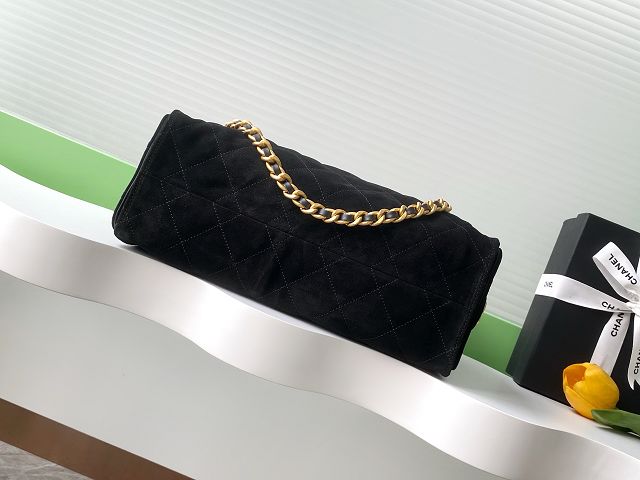 CC original suede shopping tote bag AS5303 black