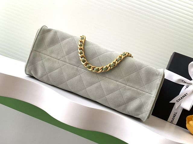 CC original suede shopping tote bag AS5303 green