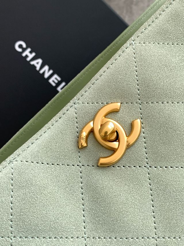 CC original suede shopping tote bag AS5303 green