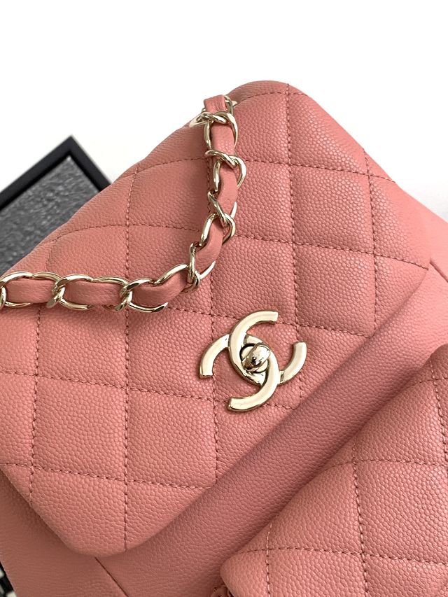 CC original grained calfskin backpack AS3860 pink