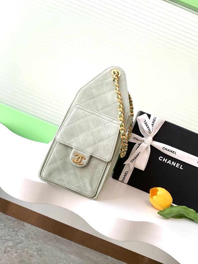 CC original suede 25 small handbag AS5293 light green