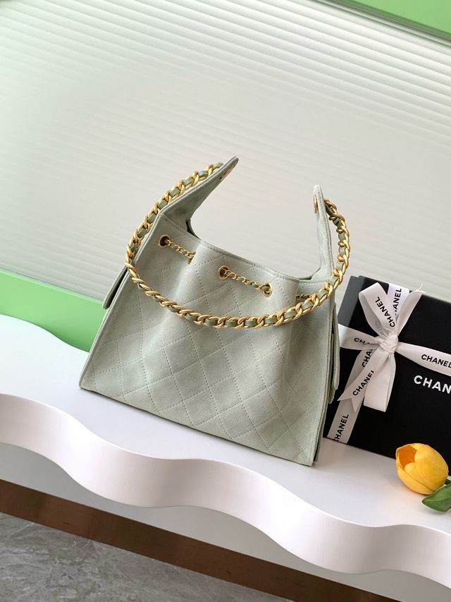CC original suede 25 small handbag AS5293 light green