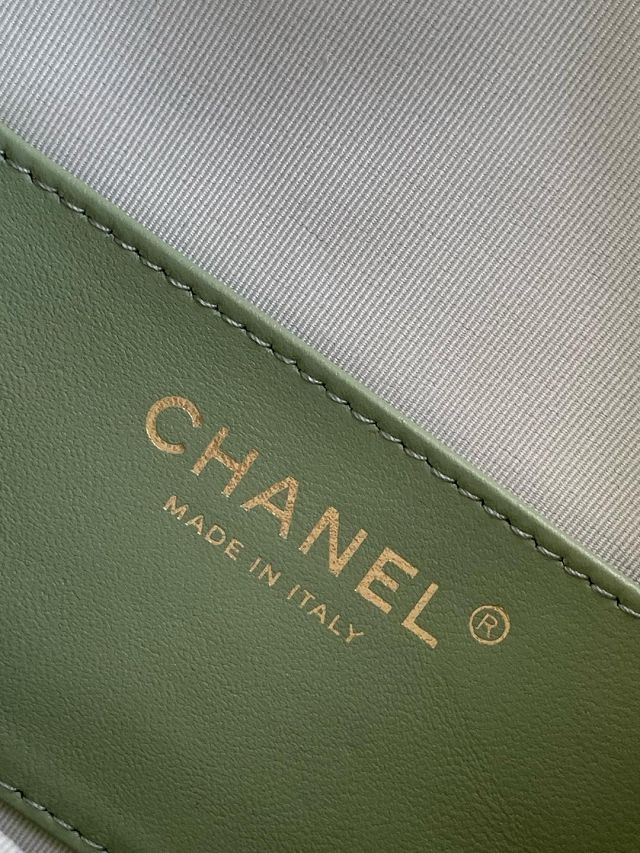 CC original suede 25 small handbag AS5293 light green