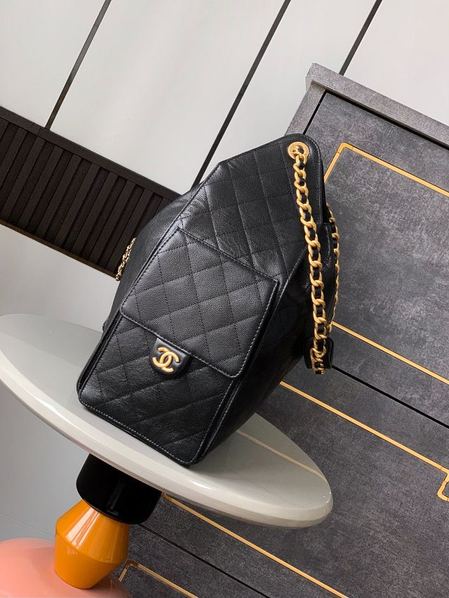 CC original grained calfskin 25 medium handbag AS5311 black