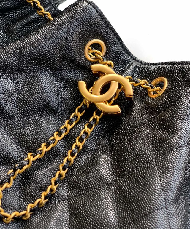 CC original grained calfskin 25 medium handbag AS5311 black