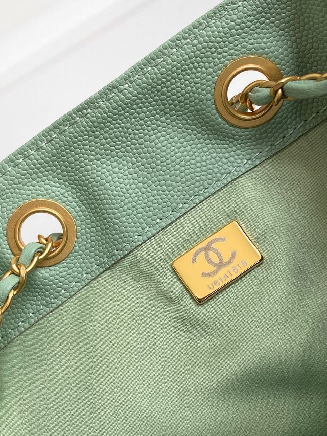 CC original grained calfskin 25 medium handbag AS5311 green