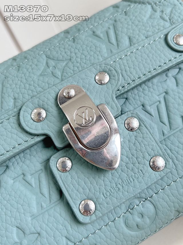 Louis vuitton original calfskin soul trunk M13870 water green