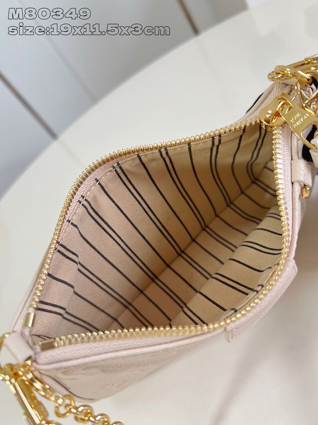 Louis vuitton original calfskin easy pouch M14421 dune