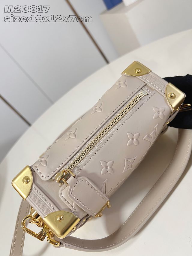 Louis vuitton original calfskin side trunk pm M14571 biscuit