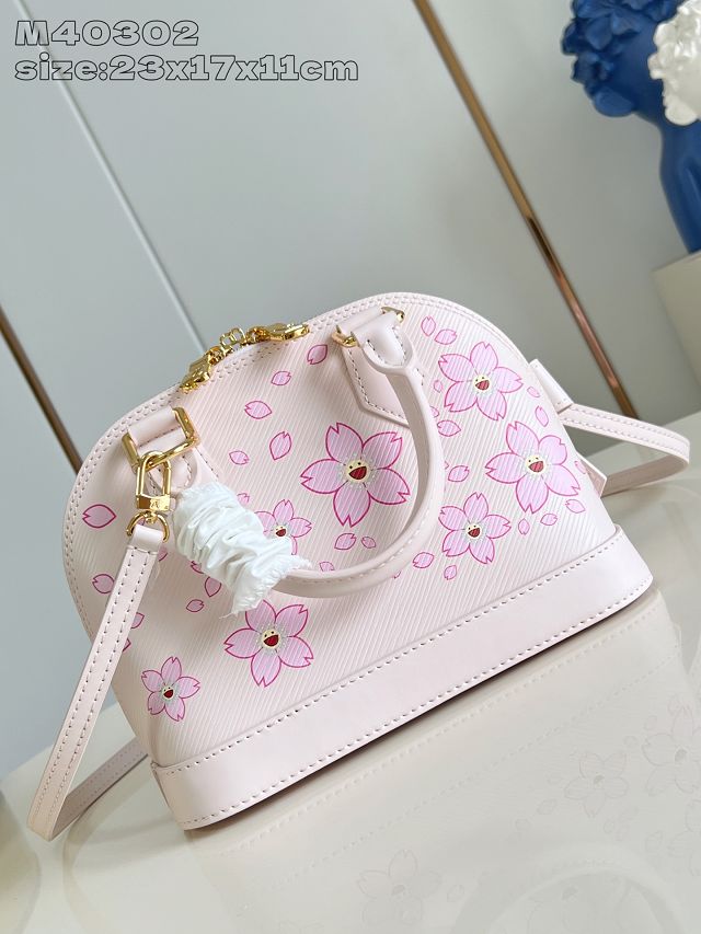 Louis vuitton original epi leather alma BB M13104 light pink