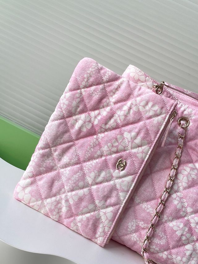 CC original denim shopping bag AS5429 pink