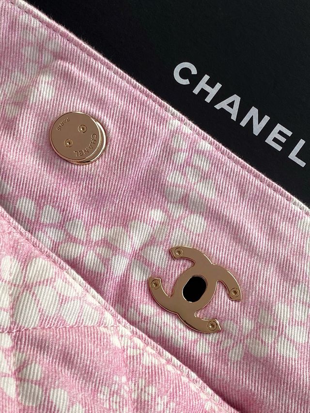 CC original denim shopping bag AS5429 pink