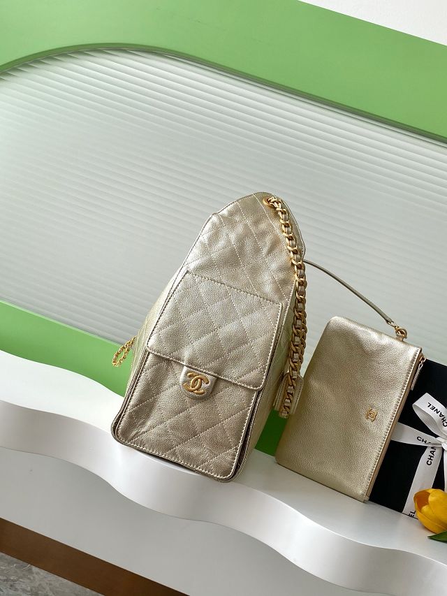 CC original grained calfskin 25 medium handbag AS5311 gold