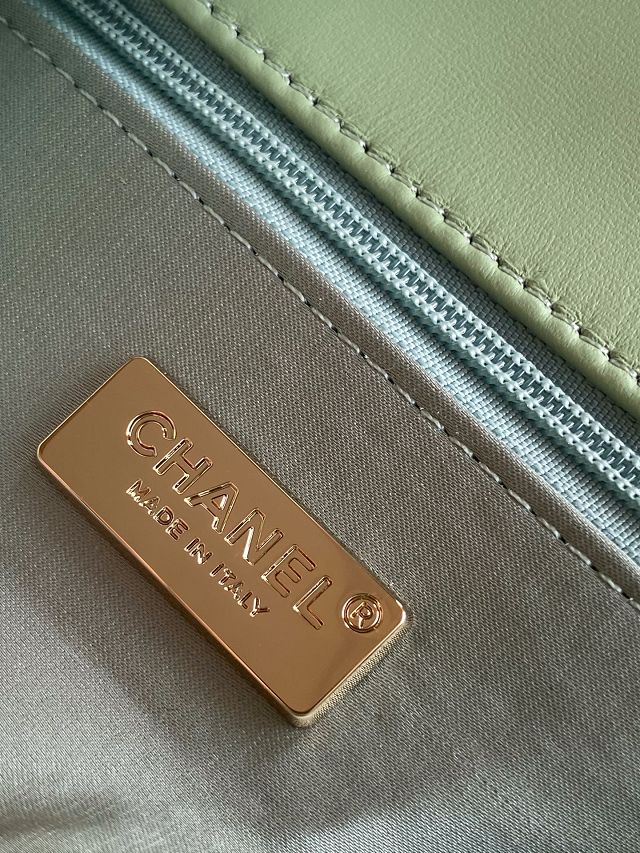 CC original sequins mini flap bag AS4561 green