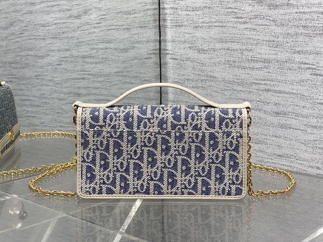 Dior original canvas 30 montaigne cigale pouch S4302 blue