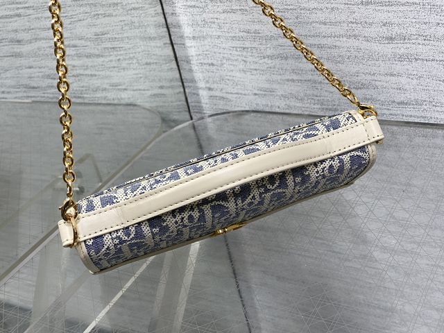 Dior original canvas 30 montaigne cigale pouch S4302 blue