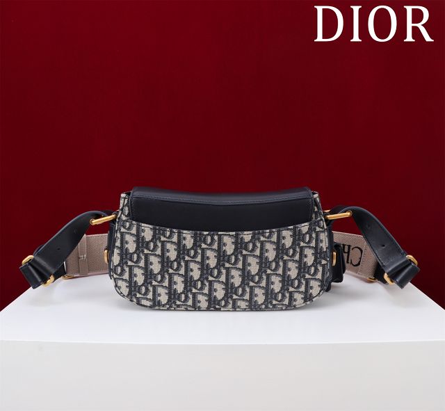 Dior original canvas&calfskin small streetchic bag M3913 blue