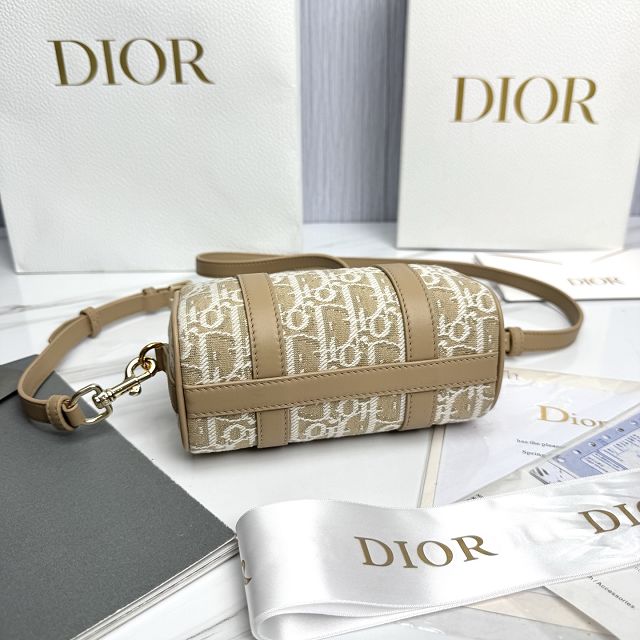 Dior original fabric groove 17 nano bag S4000 natural