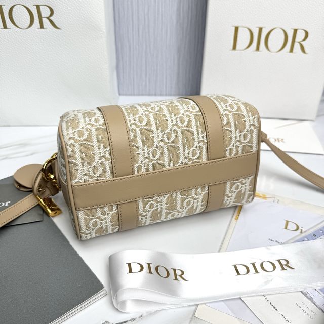 Dior original fabric groove 20 small bag M1364 natural